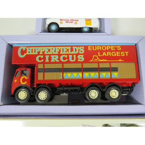 1013 - Three Corgi Classics Chipperfield's Circus Die Cast 1:50 Scale Models of a Foden S21 Articulated Tan... 