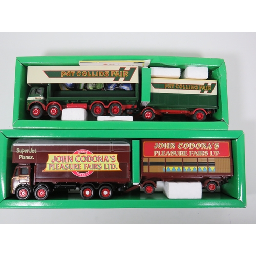 1014 - Two Corgi Classics Showman's Range Die Cast 1:50 Scale models. ERF Dodgem Truck and Trailer set plus... 