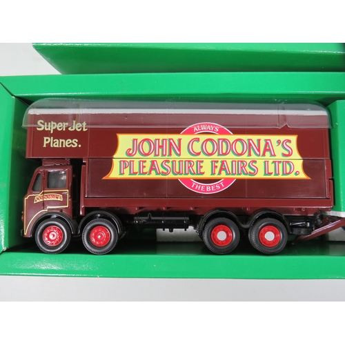 1014 - Two Corgi Classics Showman's Range Die Cast 1:50 Scale models. ERF Dodgem Truck and Trailer set plus... 