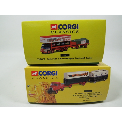 1015 - Two Corgi Classics Showman's Range Die Cast 1:50 Scale models. Both with original boxes. See photos.... 