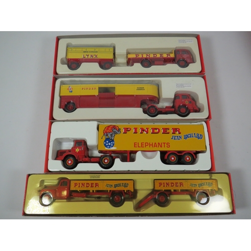 1016 - Four Corgi Die Cast 1:50 Scale models of French Circus Vehicles. All boxed. See photos for details.