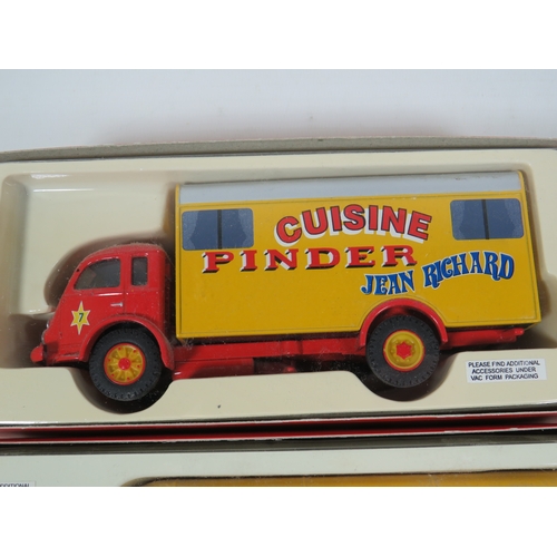 1018 - Three Corgi Die Cast 1:50 Scale models of French Circus Vehicles. All boxed. See photos for details.