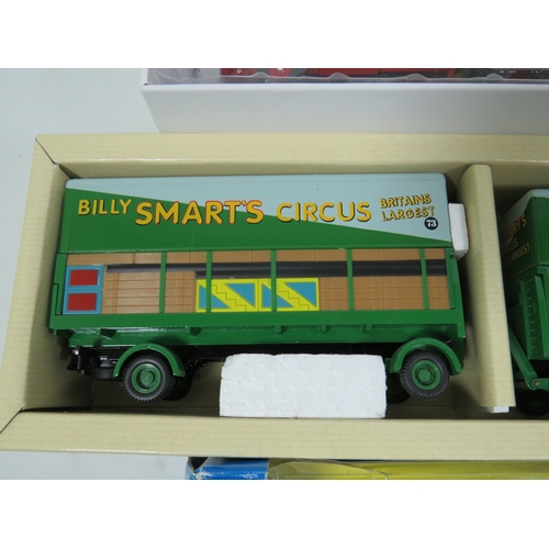 1021 - Three Die Cast 1:50 scale models of Circus Vehicles. All in original boxes. See photos