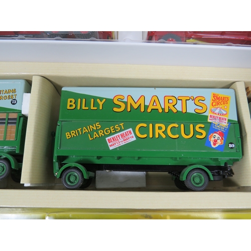 1021 - Three Die Cast 1:50 scale models of Circus Vehicles. All in original boxes. See photos