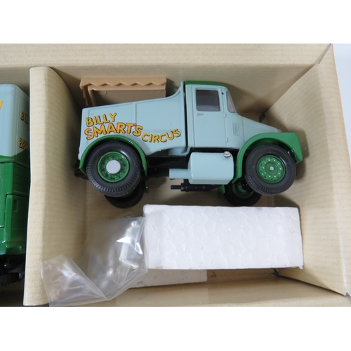 1021 - Three Die Cast 1:50 scale models of Circus Vehicles. All in original boxes. See photos