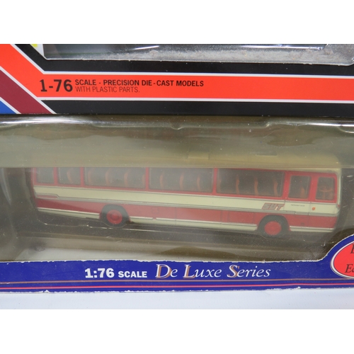 1026 - Four Die Cast 1:76 Scale models of Coaches and Buses. All boxed and unused. See photos.