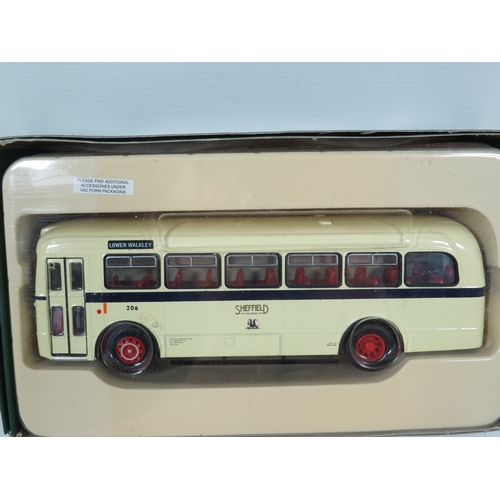 1027 - Three Corgi Die Cast models of Buses. All with original boxes. See photos.