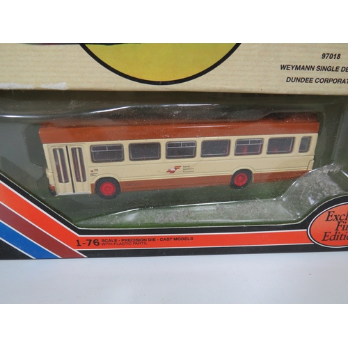 1028 - Five Die Cast Models of Buses, Two are Corgi Classics. All boxed in unused condition. See photos.