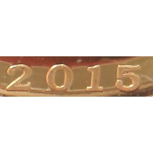 202 - Royal Mint 2015 Gold Proof Sovereign, Limited edition 2032/7,500, Comes complete with attractive Pol... 