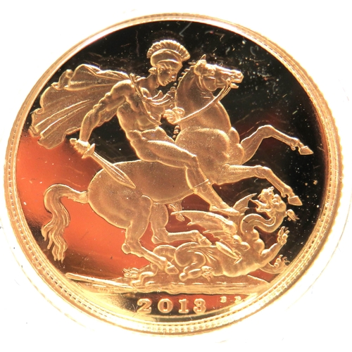 206 - Royal Mint 2013 Gold Proof Sovereign, Limited edition 2426/7,500, Comes complete with attractive Pol... 