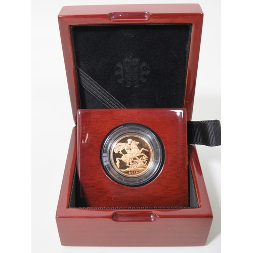 212 - Royal Mint 2014 Gold Proof Sovereign, Limited edition 1436/7,500, Comes complete with attractive Pol... 