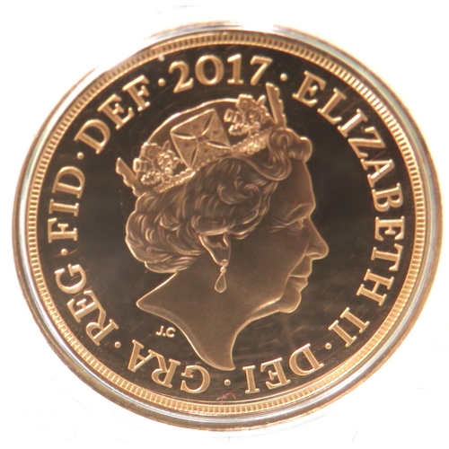 216 - Royal Mint 2017, 200th Anniversary of the Sovereign,  Gold Full Sovereign, in Brilliant, Uncirculate... 