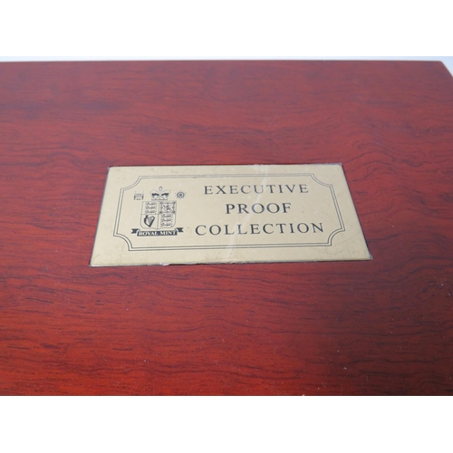 219 - Royal Mint 2006 UK Executive Proof Set. All coins set under perspex mount. Comes with COA and attrac... 