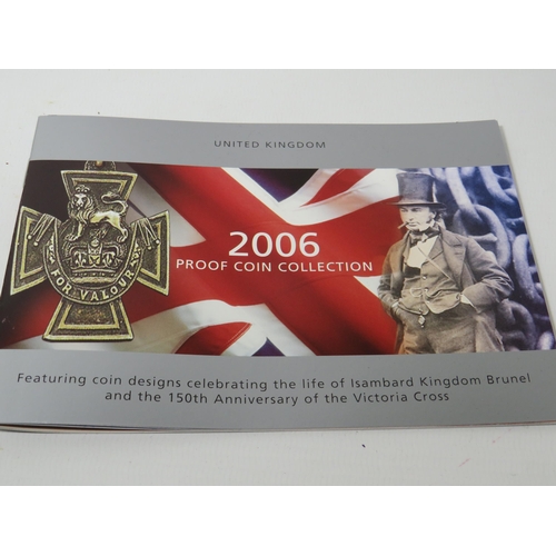 219 - Royal Mint 2006 UK Executive Proof Set. All coins set under perspex mount. Comes with COA and attrac... 