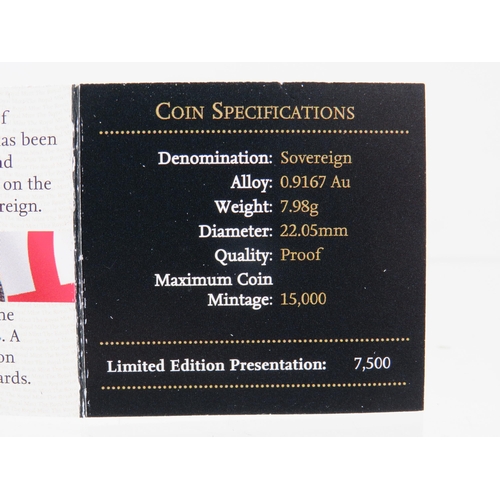 224 - Royal Mint 2011 Gold Proof Sovereign, Limited edition 3539/15,000 Comes complete with attractive Pol... 