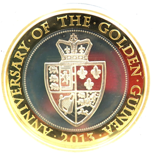 228 - Royal Mint, 350th Anniversary of the Guinea, 2013 UK �2 Silver Proof Coin.  Comes with Original Roya... 