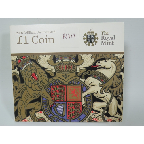 236 - 2008 Brilliant Uncirculated UK �1 Coin plus a 2006 Brilliant Uncirculated �1 Coin Both in mint condi... 