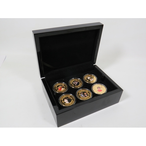 244 - Twelve Diana Princess of Wales Commemorative Crowns in collectors box & COA. Each in Cupro Nicklel w... 