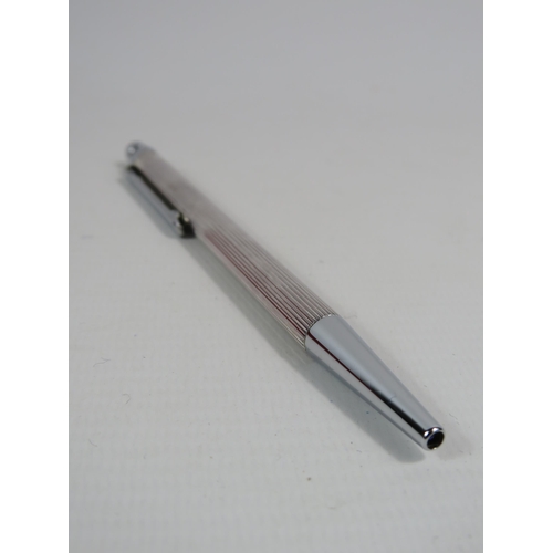 142 - 925 silver ball point pen in working condition with box.