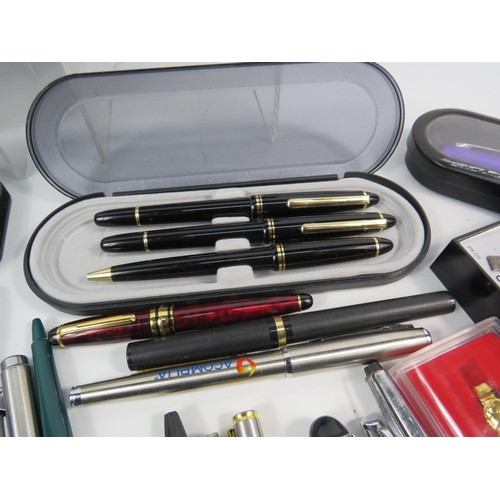 168 - Large selection of various Fountain pens and pen sets, nibs etc