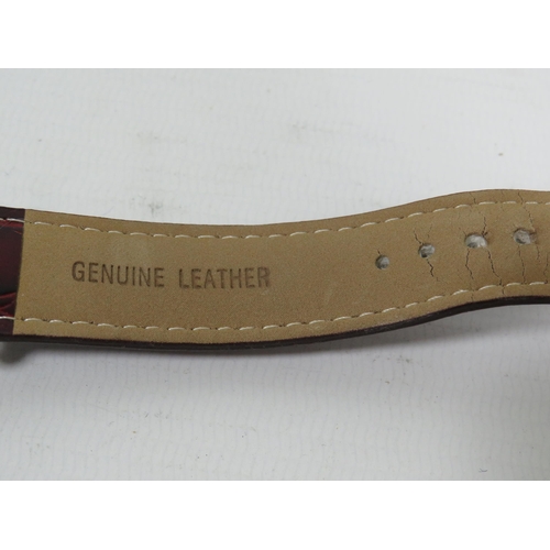 258 - Stauer Graves 23 Jewel Chronograph in very good condition and in running order. Good Leather Strap w... 