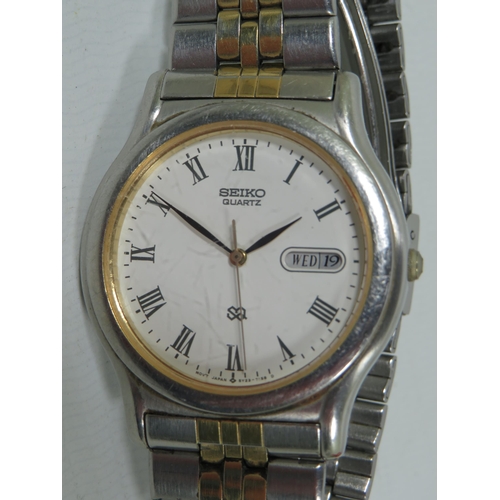 259 - Three Quartz watches by Seiko, Diantus and Avon.  All will need batteries to run. See photos.