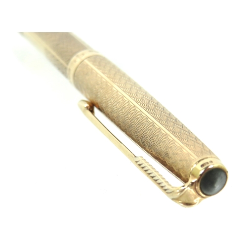 263 - Parker Roller pen with 9ct Yellow Gold Case (case weight 15.3g) In working order. No case or papers ... 