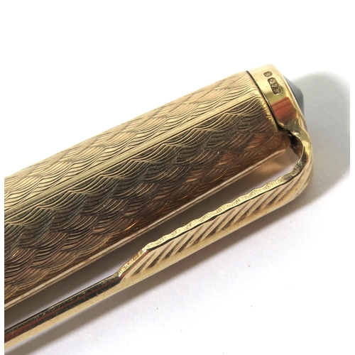 263 - Parker Roller pen with 9ct Yellow Gold Case (case weight 15.3g) In working order. No case or papers ... 