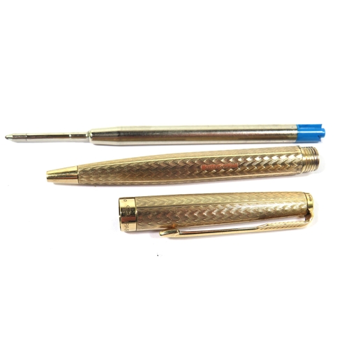 263 - Parker Roller pen with 9ct Yellow Gold Case (case weight 15.3g) In working order. No case or papers ... 