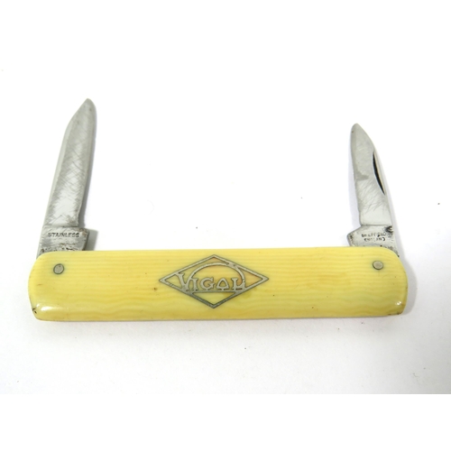 277 - Vintage  Sheffield Made Vignar,  Advertising Penknife dating to 1932 and made for Stoates Flour Co. ... 