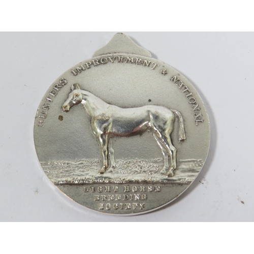 288 - Hunters Improvement and Light Horse Breeds Society Medal awarded 1962 with original velvet lined box... 