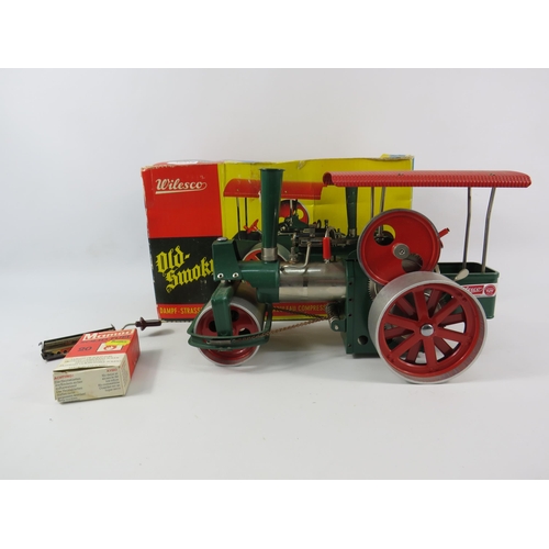 1053 - Wilesco D36 Old Smokey steam roller with original box.(Box is tatty but model in very good condition... 