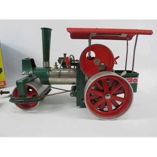 1053 - Wilesco D36 Old Smokey steam roller with original box.(Box is tatty but model in very good condition... 