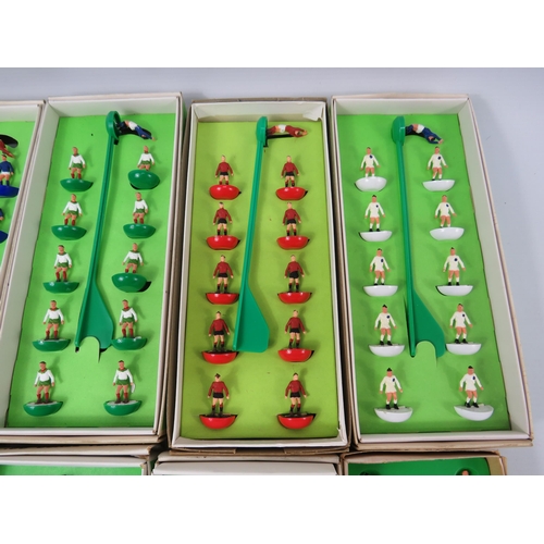 1062 - Ten boxed vintage Subbuteo teams.