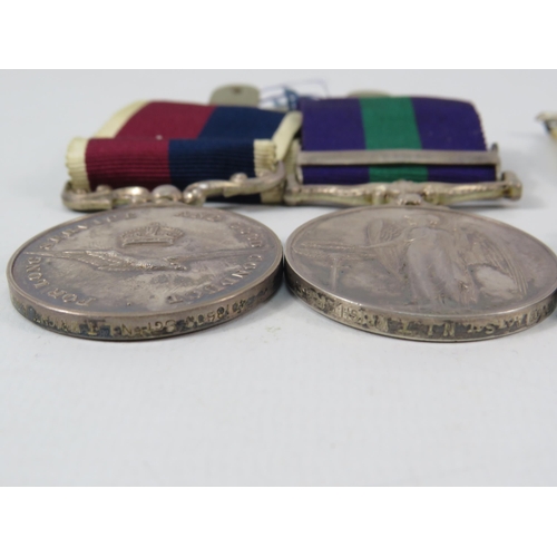 179 - Long Service and General service (Arabian Penninsula)medals Awarded to 4018608 Act Sgt M.L.T Wright ... 