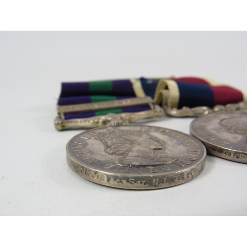 179 - Long Service and General service (Arabian Penninsula)medals Awarded to 4018608 Act Sgt M.L.T Wright ... 