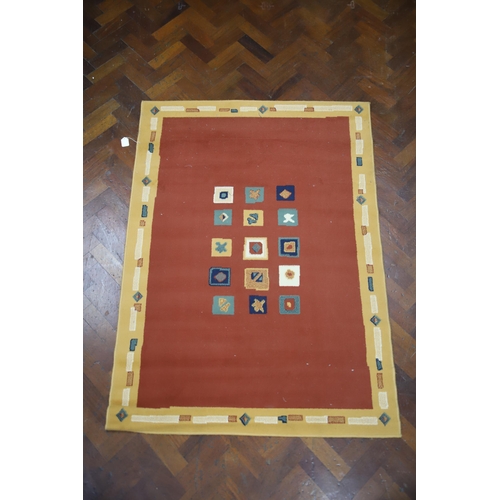 900 - Colourful Rug which measures approx 65 x 47 inches. See photos