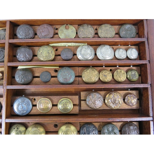 360 - Large selection of antique buttons mainly military related.