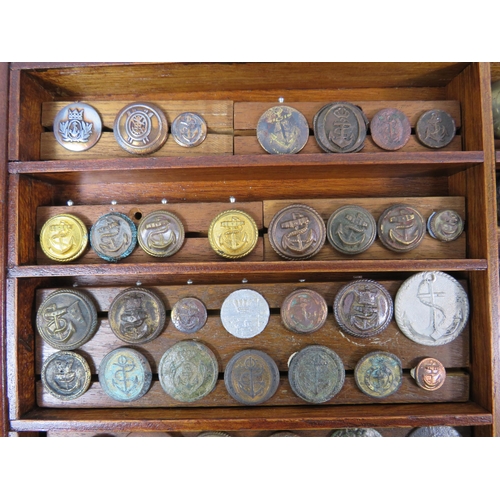 360 - Large selection of antique buttons mainly military related.