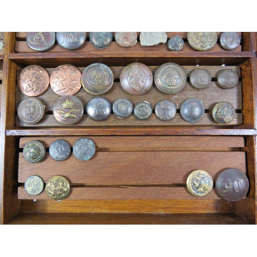 360 - Large selection of antique buttons mainly military related.