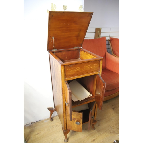 1204 - Unusual small cupboard. Dimensions H:42 x W;17 x D:18 inches. (loose leg to repair) see photos.