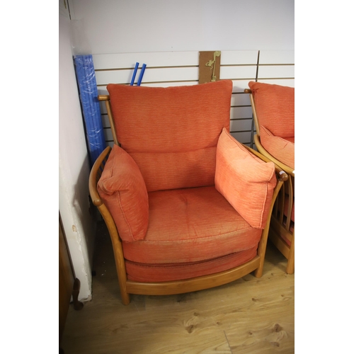 1205 - Ercol, Three piece Suite in the Rennaisance style. All in excellent condition.  PLEASE NOTE, WE CANN... 