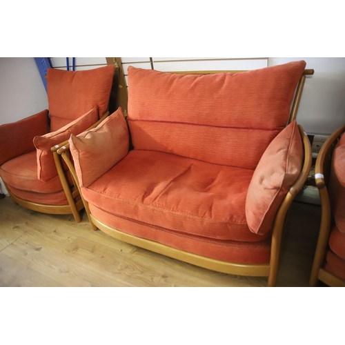 1205 - Ercol, Three piece Suite in the Rennaisance style. All in excellent condition.  PLEASE NOTE, WE CANN... 