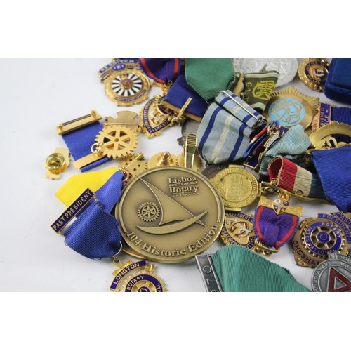 423 - Jewels / Medals Inc Rotary Club ROAB Oddfellows Vintage Enamel Etc Joblot 2306234