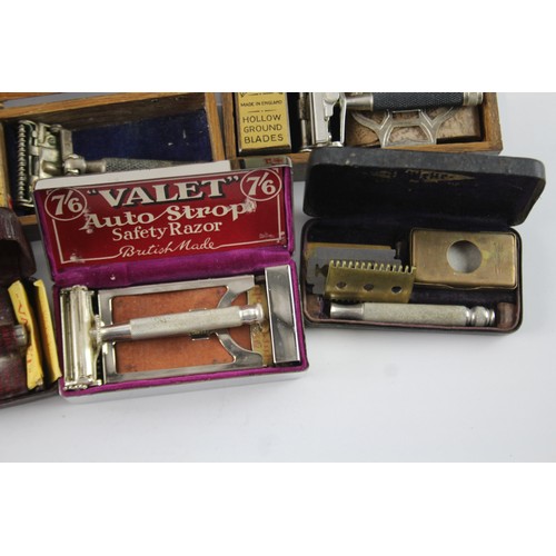 427 - Vintage Razors in Cases Inc Gillette Wilkinson Sword Valet Auto Strop 639088