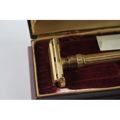 429 - Vintage Boxed Gold Plated Gillette Adjustable Razor 701418