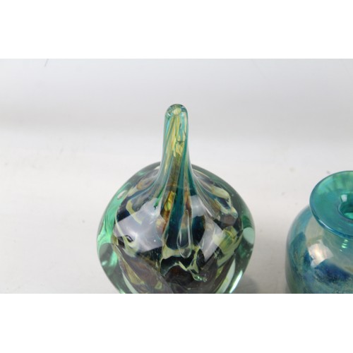 442 - Vintage Mdina Glass Collectables Green Blue Yellow 575025