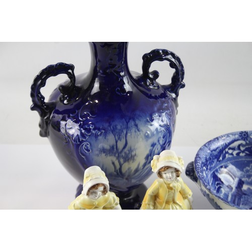 455 - Antique Porcelain Inc Staffordshire Old Court Ware, Bookends, Copeland, Spode 575184