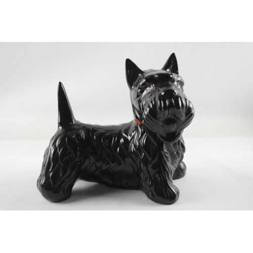 463 - Ceramic Vintage Large Black Scottie Dog Ornament  701664