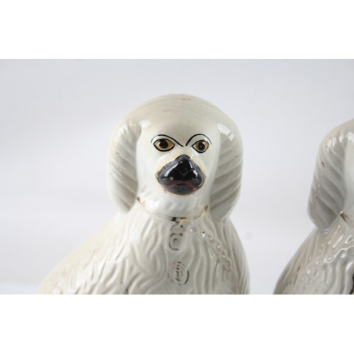 466 - Pair Of Porcelain Staffordshire Spaniels x 2 575113